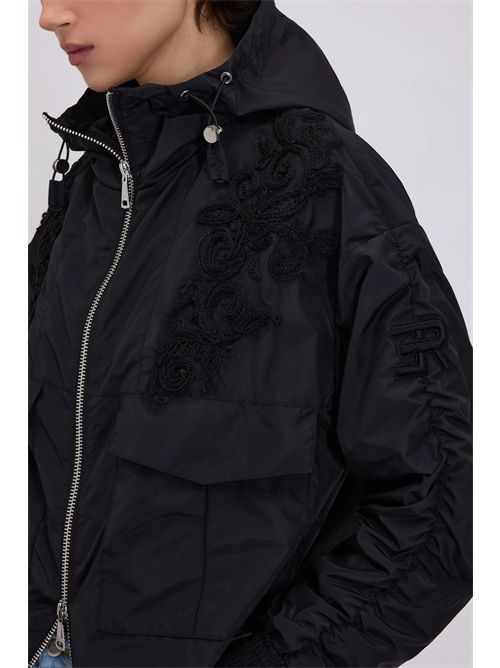 Parka with hood and embroidery ERMANNO FIRENZE | D48ED006APEU3MFB4900099